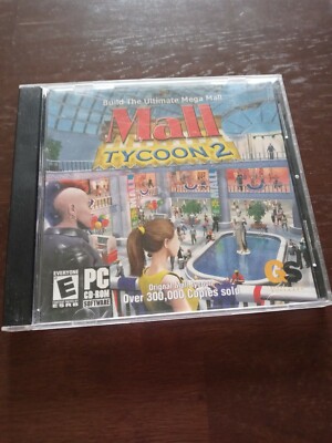 Mall Tycoon 2 (2004, Win PC CD-ROM) Build the Ultimate Mega Mall