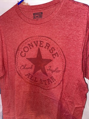 red converse shirt