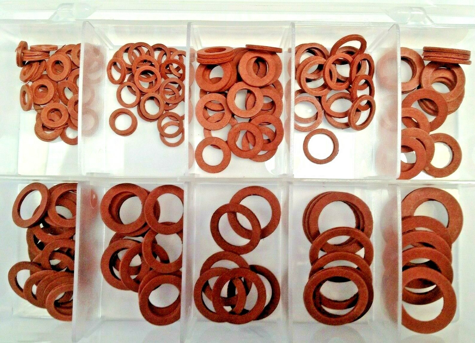 ASSORTED BOX IMPERIAL FIBRE WASHERS 3/16 to 7/8 eBay