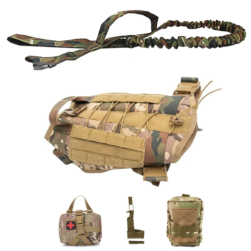 dog harness Five Piece Suit Tactical  large heavy duty