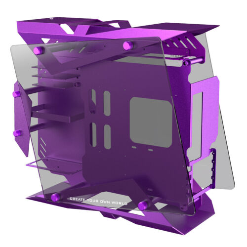 Open-Frame Computer Case MATX Aluminum Alloy Glass PC Water Cooling Game Chassis - Picture 18 of 27