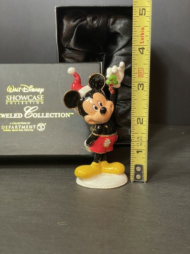 DEPT 56 Disney Showcase Mickey Mouse Weihnachten Schmuckschatulle mit Schmucksteinen in Box - Bild 2 von 20