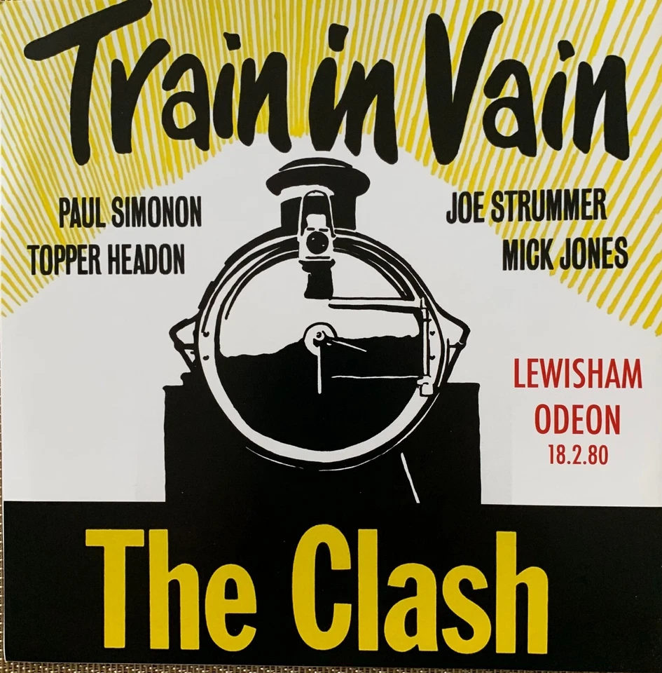 Set of 3 Clash 7" Colour Vinyl Complete Control & Train In Vain New Versions - Image 3 of 4