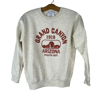 Champion Grand Canyon Arizona Sweatshirt Crewneck Long Sleeve Kids Medium NEW