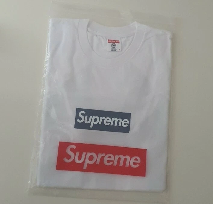SS15 Supreme New York Yankees Kiste Logo Weiss T Shirt KLEINE GRÖSSE S Baseball