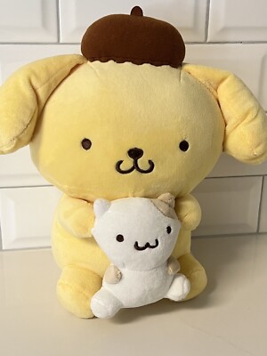 NEW Sanrio pompompurin with muffin 11” plush stuffed animal cute