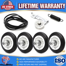 Set of 4 Dryer Drum Roller Wheel Shaft Repair Kit For LG 4581EL2002H 4581EL2002C