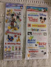 Disney Mickey Stickers and Borders Themepark/Disney Sticker Multi-pack: New