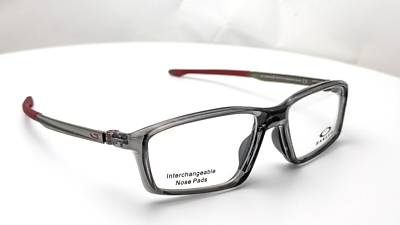 Oakley Chamber OX8138-0353 Polished Grey Smoke Rectangle Mens