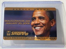 Barack Obama Inauguration Day January 20, 2009 WMATA SmarTrip Card VERY RARE
