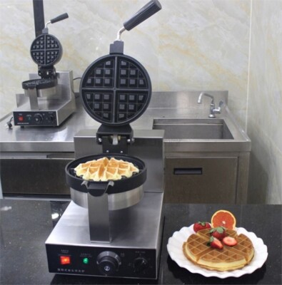 Commercial Electric Rotary Waffle Baker Waffle Making Machine 220V 110V A nf