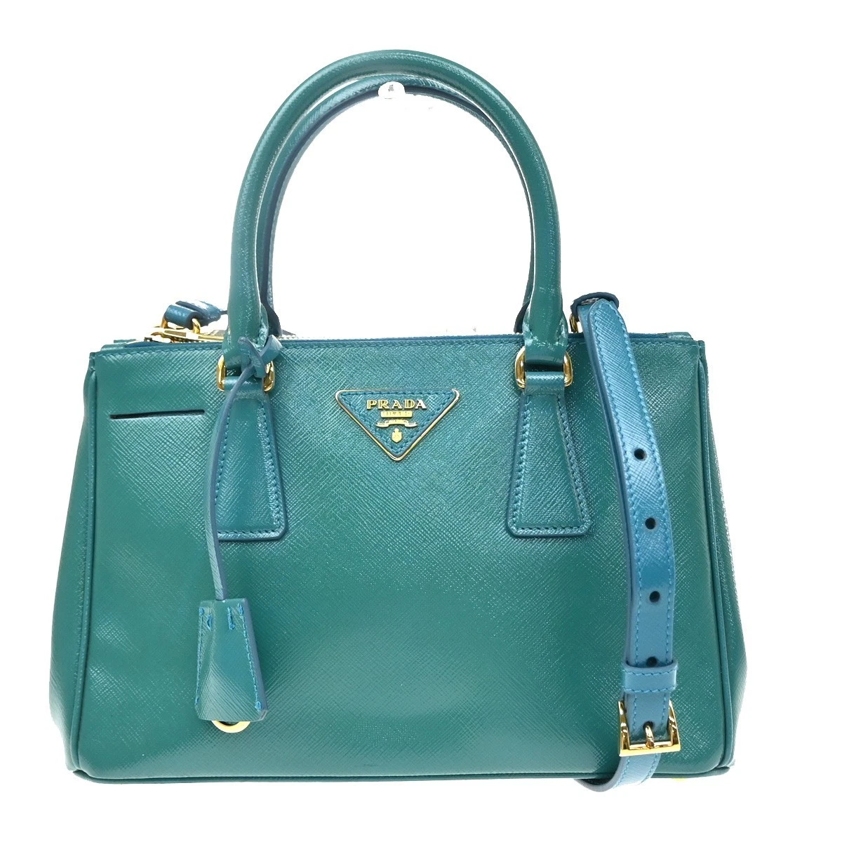 PRADA Leather Exterior Green Bags & Handbags for Women Just Listed