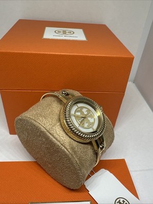Tory Burch Reva TBW4029 Women Gold Tone Stainless Steel Analog