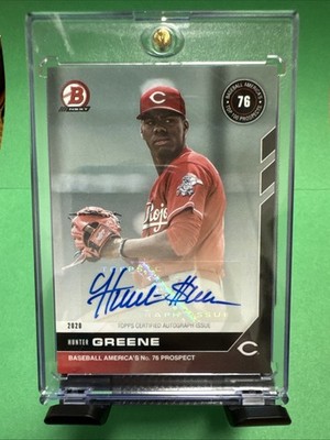 2020 Bowman Next Topps Now Hunter Greene #T25A Autographs 