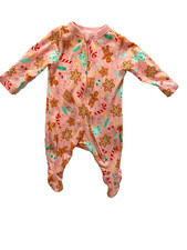 Baby Girl Christmas Footed Sleeper Pajamas – Old Navy Size Newborn