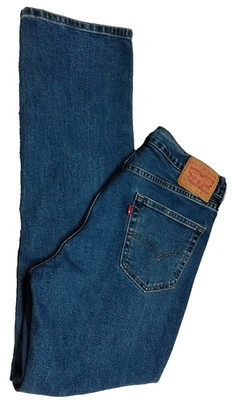 Men's 34X34 541 Levi Strauss Blue Jeans, Athletic Stretch Slightly Tapered Fit