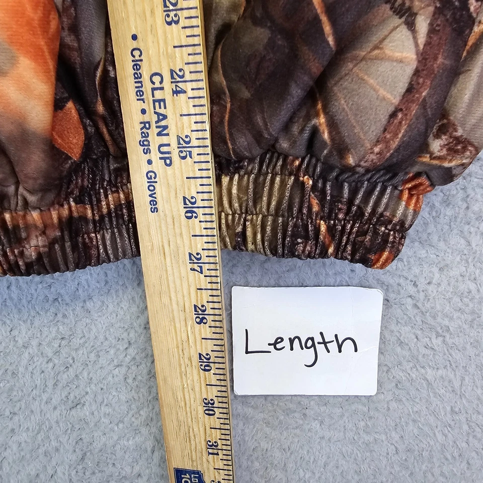 WFS Burly Camo Hunting Jacket Adult M Brown Woodland Hooded Full Zip Coat - Image 2 of 4