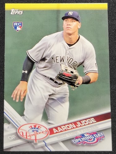 Aaron Judge [Fielding] #147 2017 Topps Opening Day card