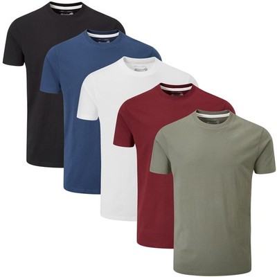 5er Packung Einfarbige TShirts mit Rundhalsausschnitt Medium, Essentials Type 22