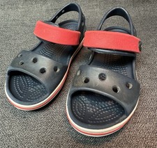 Crocs Kids Crocband Sandals Navy Red Toddler Size C8 Summer Water Play