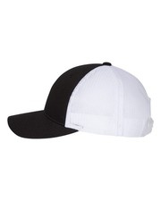 Richardson Low Pro Trucker Cap Hat six-panel, low pro Snapback 115 Black/ White