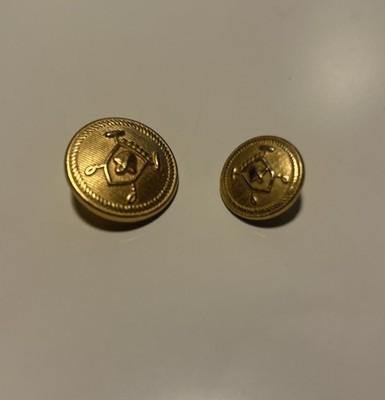 Ralph Lauren Polo Blazer Replacement Buttons Set Gold Brass Polo