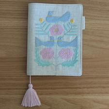Hobonichi A6 Cover for 5-Year Planner Limited Edition Embroidered Linen Sold Out