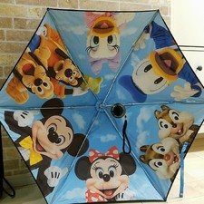 Disney Resort Sold-Out Mickey  Friends Real Photo Umbrella Sun Umbrella Folding