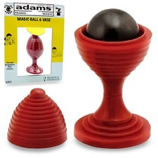 Magic Makers Ball Vase 4.5" X 6" X 1.25", Red Black