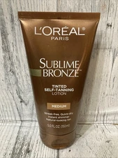 L'Oreal Paris Sublime Bronze Tinted Self-Tanning Lotion, Medium, 5 fl oz