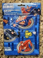 Justice League DC Comics Stretchable Fabric Book Cover Fits Most Textbooks NEW