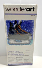WonderArt Latch Hook Kit Hockey Skates 12x12  