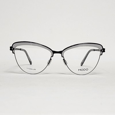 MODO 4531 Women's Ultra-Light Titanium Butterfly Glasses in Crystal Gray | 53mm
