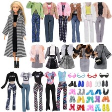 30 Doll Clothes Compatible with Barbie Dolls Fashion Outfits Accessories Girls