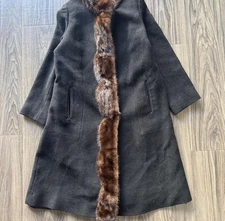 Vintage Betty Rose wool coat Black Size M