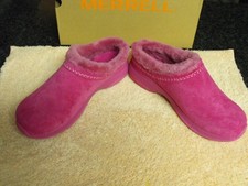 Merrell Women's Encore Ice 5 Fuchsia Suede Mules Clogs Shoes Size 10 NIB