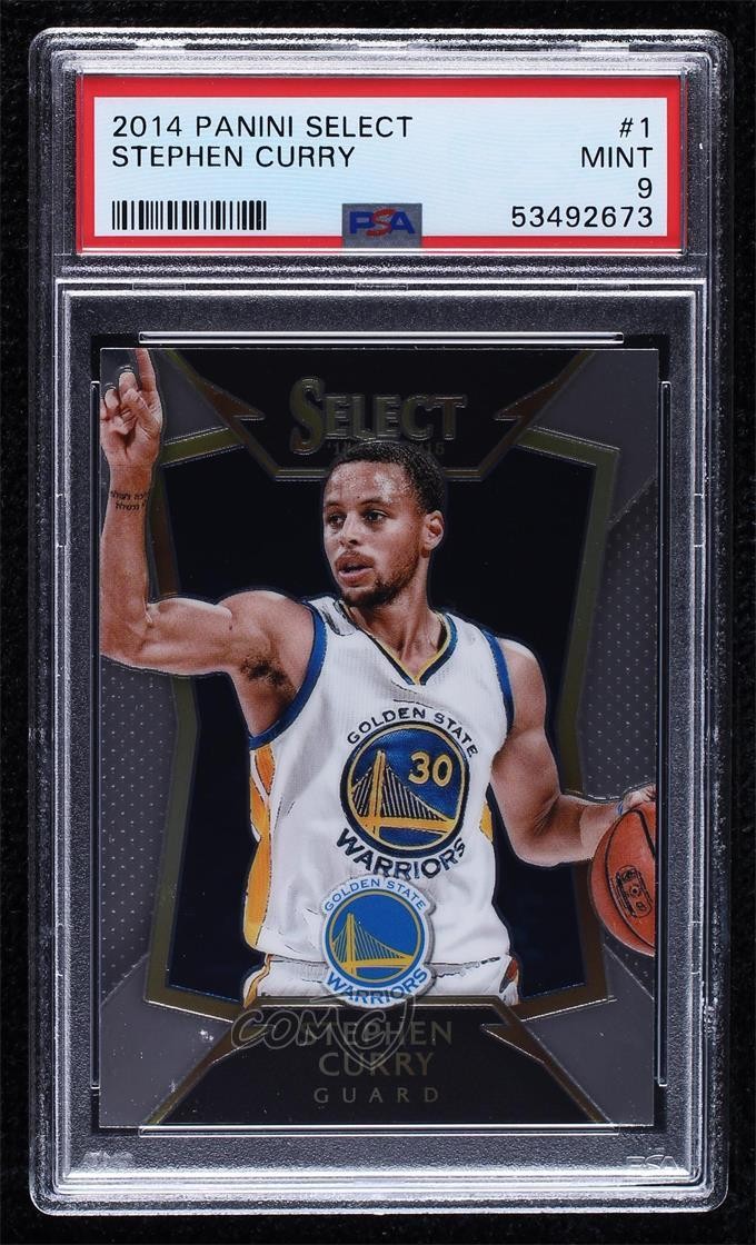 2014-15 Panini Select Concourse Stephen Curry #1 PSA 9 MINT 0q5