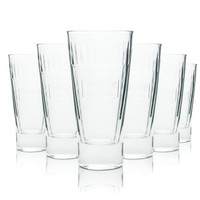 6X Southern Comfort Whiskey Glas 0,3L Longdrink Relief Cocktail GläSer Kontur