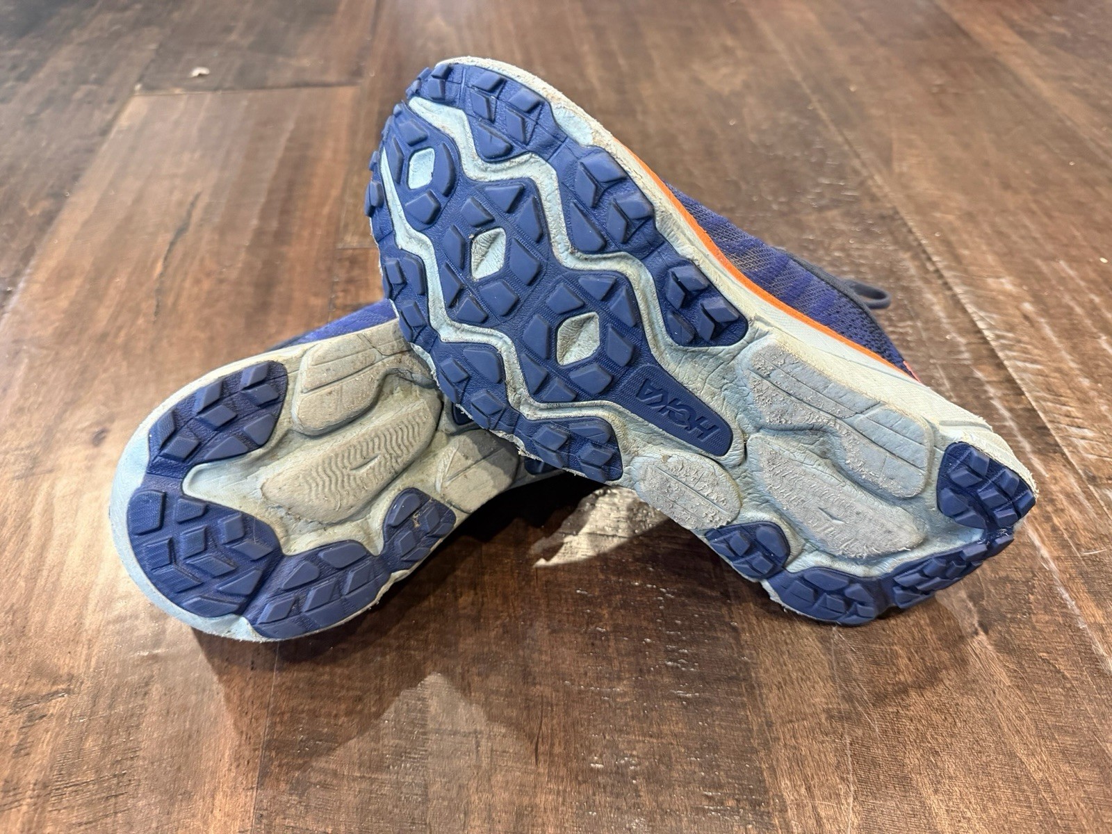 Hoka One One Challenger ATR 7 Shoes Mens 8D Blue Trail Hiking Comfort Sneaker thumbnail 5