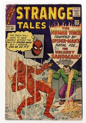 Strange Tales #115 Dec 1963 Marvel Origin Doctor Strange 2nd Sandman Spider-man