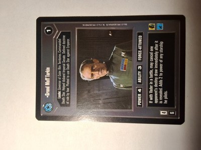 Star Wars CCG Premiere Limited Ed Rare Grand Moff Tarkin Excellent Condition
