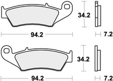 SBS Brake Pads Front For CANNONDALE X 440 2003