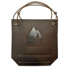 Leather Carving Whittling Bib | Handmade Waxed Leather | Chest & Leg Protection