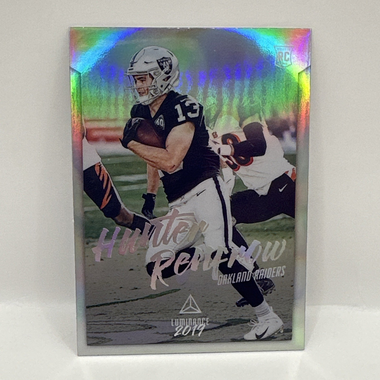 2019 Panini Chronicles #221 Hunter Renfrow Luminance Update Rookies Silver RC