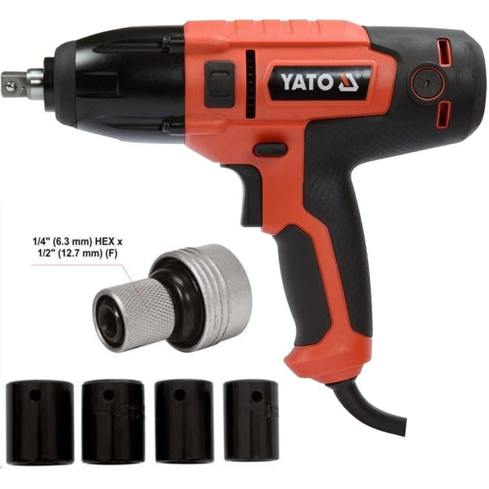 Yato YT-82020 Avvitatore Elettrico A Impulsi, Potenza 450 Watt