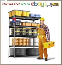 WORKPRO 5-Tier Metal Storage Shelving Unit 24"D x 48"W x 72"H Storage Rack Shelf