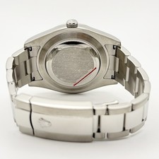 Rolex Datejust II 116334 41mm White Stick Dial 18K White Gold Fluted Bezel 9