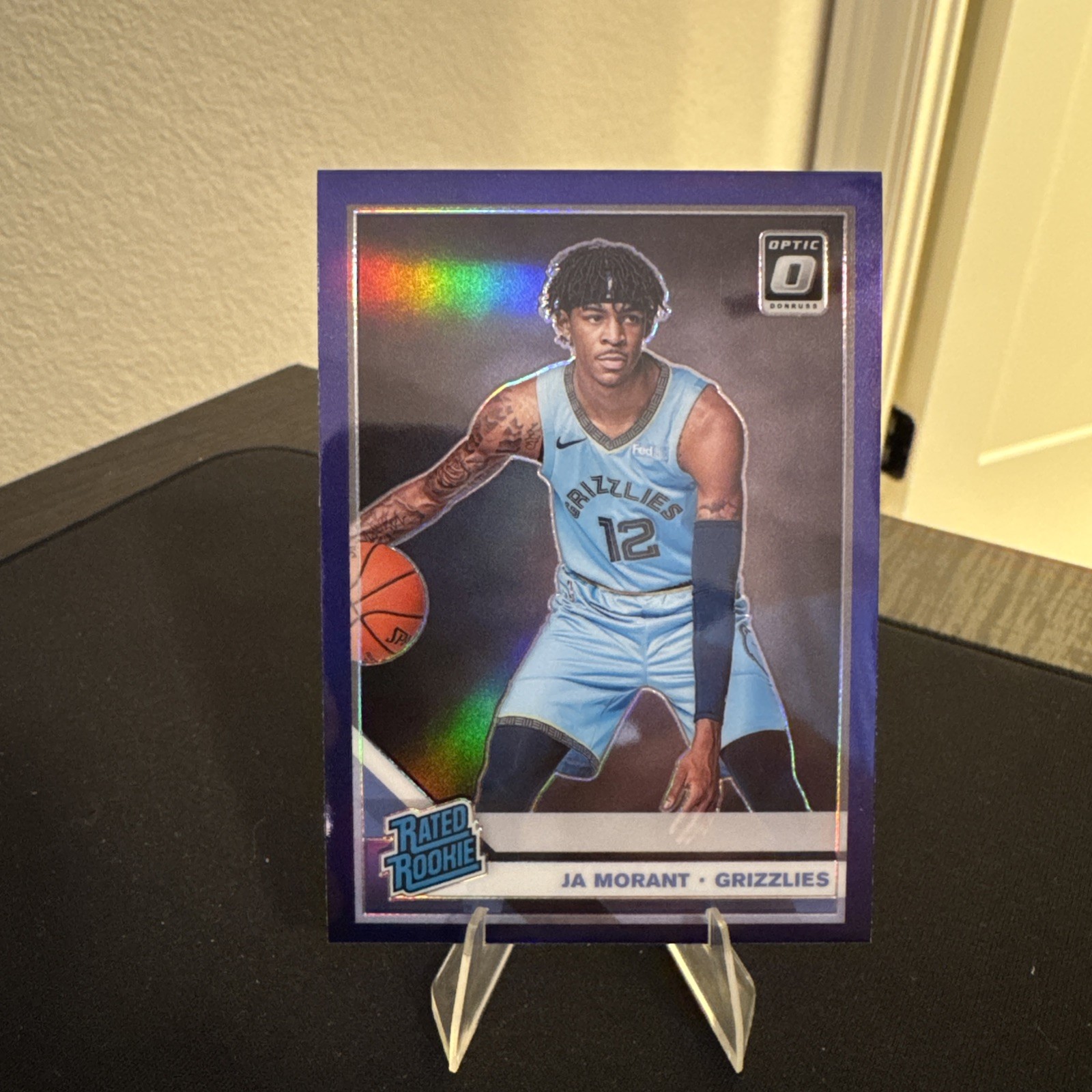 2019-20 Panini Donruss Optic - Rated Rookie Ja Morant #168 Purple Prizm (RC)