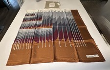 Vintage Christian Dior, Silk Multicolor Abstract Geometric Scarf 30x30 France