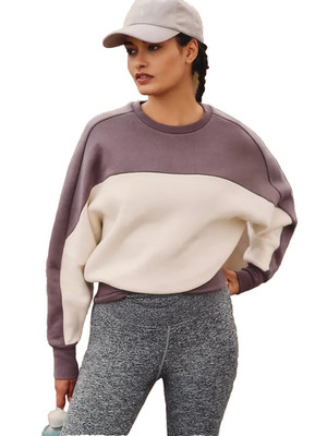 Beyond Yoga Woodland Colorblock Line It Up Sweatshirt Size Medium